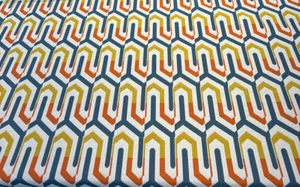 Sunbrella Retro Chevron Tropic Outdoor Upholstery Fabric By the yard - Picture 1 of 7