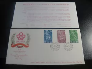 CHINA Hong Kong 1983 Sc#408-10 Artes Escénicas FDC, Sello del Consejo Urbano - Imagen 1 de 1