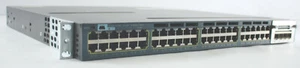 Cisco 3560-X C3KX-NM-1G TNY-WS3750X-3560X 48Port Switch 1 PSU - Picture 1 of 9