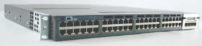 Cisco 3560-X C3KX-NM-1G TNY-WS3750X-3560X 48Port Switch 1 PSU - Image 1 of 4