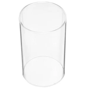 Open Flame Glass Candle Cylinder Glass Candle Cover Transparent Candle Shade - Picture 1 of 12
