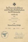 Vincenz Müller - Document allemand historique signé (général de la Seconde Guerre mondiale)