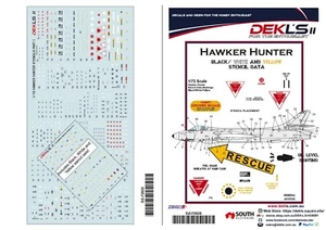 1/72 Hawker Hunter - Stencil Data Decals DEK L's II - Picture 1 of 7