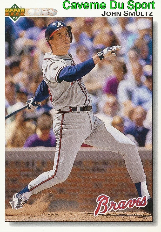 322 JOHN SMOLTZ ATLANTA BRAVES  BASEBALL CARD UPPER DECK 1992 - Photo 1/1