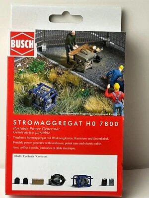 Juego generador portátil Busch escala HO 7800, nuevo en paquete Foto 1 de 4