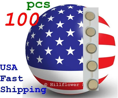 100 pcs CR1220 1220 BR1220 LM1220 Bulk 3V Lithium Battery - Image 1 of 4