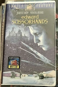 Edward Scissorhands VHS 1991 Johnny Depp Brand New Factory Sealed fox grade CGC - Imagen 1 de 7