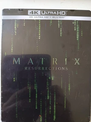 Matrix Resurrections [4K Ultra HD+Blu-Ray-Edition boitier SteelBook] NEUF - Photo 1/2