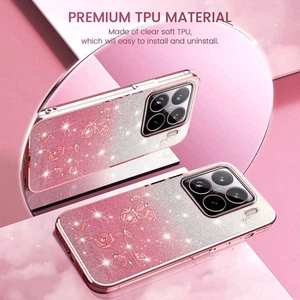 Bling Glitzer Hülle Für Xiaomi 15T 15 14 13 12 Pro Handy Schutz Case Cover Etui - Picture 1 of 27