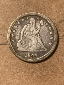 1845 Seated Liberty Quarter - VF Details - As Shown! (#1684) - Picture 1 of 7