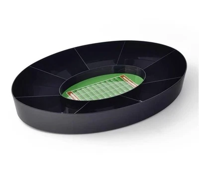 3 Pc Football "Game Day" Snack Compartmentalized Server Tray, Tailgate Pre Game - Image 1 of 4