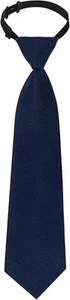 Sucrain 1pcs Boy's Necktie Pre-tied Adjustable Neck Strap Tie for Navy Blue - Picture 1 of 8