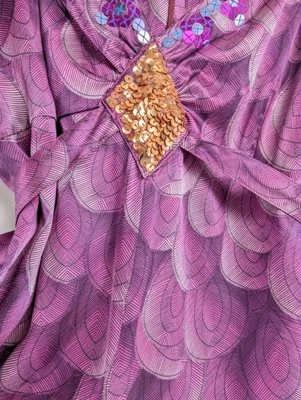 Vestido Oilily Silk Verano Años 40 Estilo Sesgado Talla 36 EE. UU. 6 Púrpura Foto 1 de 4