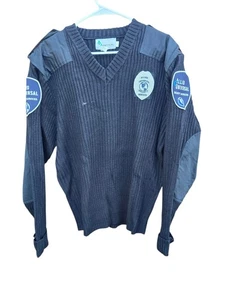 Command Knit Allied Universal Security Services Black Sweater Size L - Picture 1 of 4