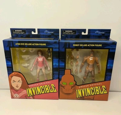 Figuras de acción Invincible Serie 2 Atom Eve y Robot 7 pulgadas con accesorios Foto 1 de 4