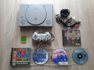 Sony PS1 Konsole + 5 Spiele Asterix, Bust-a-Move uvm. Playstation 1 Paket - Bild 1 von 9