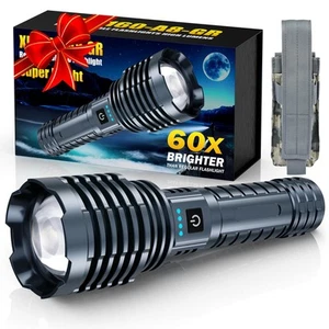 Torce Ricaricabili Super Luminose 2400000 Alto Lumen, Potente Torcia LED... - Foto 1 di 9