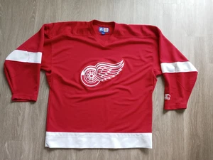 Vintage 90's Starter Detroit Red Wings NHL Hockey Jersey Away Size Large - Bild 1 von 8