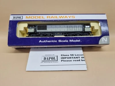Dapol N Gauge Class 58 58044 ND-103H in Triple Grey Livery - DCC Fitted - Image 1 of 4
