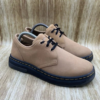 Zapatos cómodos de gamuza tostada Dr. Martens Crewson Lo para mujer talla 9 NUEVO Foto 1 de 4