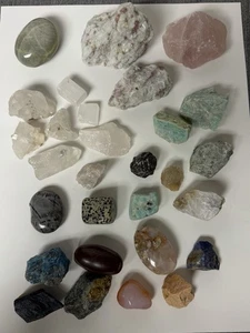 Gemstones Stones Mixed Lot Rough Cut Polished 3 lbs. - Picture 1 of 7