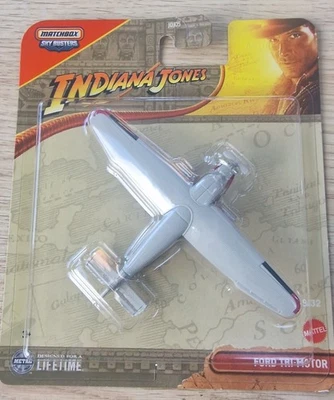 Matchbox Sky Busters Indiana Jones Ford Tri-Motor 29/32 Diecast Mattel Plane New - Image 1 of 4