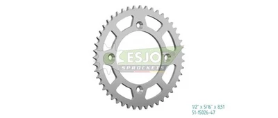 Roda dentada traseira liga 428-48T para SUZUKI RM 85 L 2002 2003 2004 2005 2006 2007 - Imagem 1 de 2