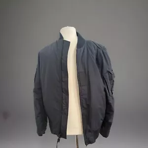$800 MEN'S RAG & BONE NYC BLACK BOMBER JACKET NWT SZ L DOWN - Picture 1 of 5