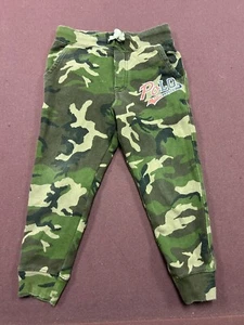 Logo Polo Ralph Lauren Boys Camo Fleece Jogger Size 5 - Picture 1 of 5