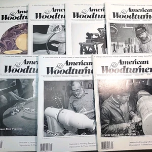 AMERICAN WOODTURNER MAGAZINE 7 Issues 1990's Lathe Wood Art Projects Ideas Skill - Picture 1 of 11