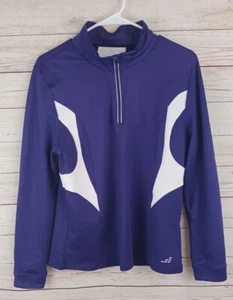 BCG Sweatshirt Womens Small Purple Long Sleeve 1/4 Zip Pullover XL - Picture 1 of 9