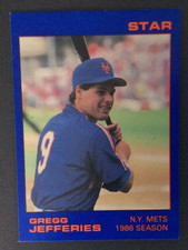 1988 Star Jefferies BLUE #6 Gregg Jefferies - Mets Phillies