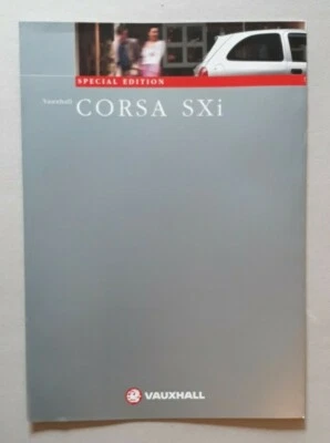 Vauxhall Corsa SXi Special Edition Brochure 1998 - Image 1 of 2