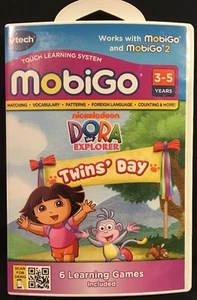 VTech Mobigo Dora The Explorer Twins' Day Touch Learning System 2012 New - Picture 1 of 5