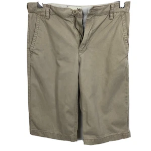 OLD NAVY Youth Khaki Shorts Men's Teens Summer Outdoors Size 16 Tan Bermuda - Picture 1 of 6