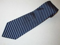 Brooks Brothers Tie Dark Blue Stripe Luxury Designer Silk Necktie Mens Jacquard 