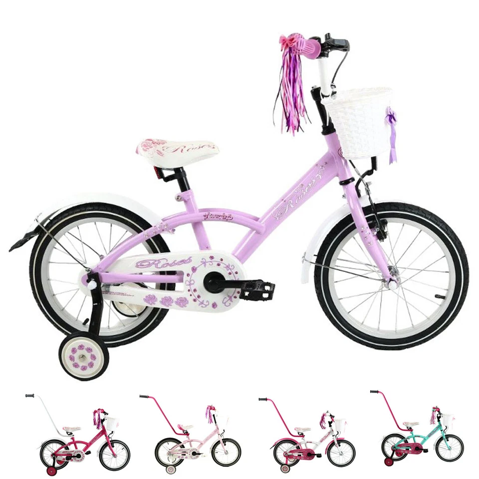 ROSES 16" Kinderfahrrad Zoll Kinderrad Kinder Fahrrad Bike Spielrad für Mädchen - Bild 1 von 3