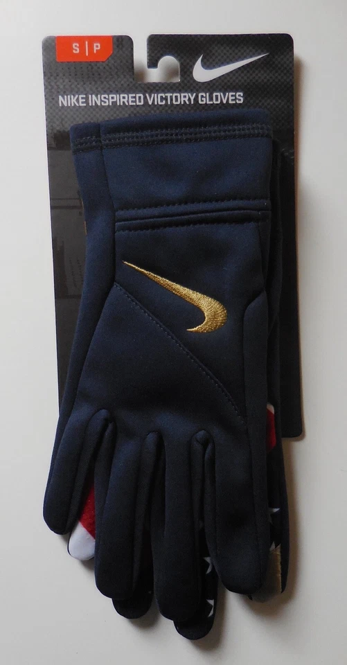 NIKE Olympics USA Inspired Victory Thermal Fleece Gloves 81938 (ADULT SMALL) S
