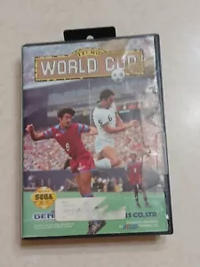 Sega Genesis Temco World Cup Soccer Game Former Rental - Picture 1 of 4