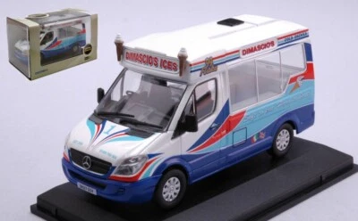 MODELLINO FURGONE STATICO OXFORD MERCEDES DIMASCIOS ICE CREAM VAN SCALA 1:43 - Immagine 1 di 4