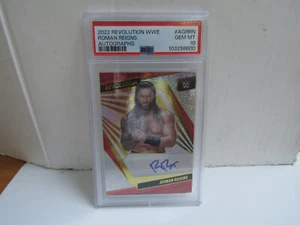 PSA 10 2022 Panini Revolution Roman Reigns Auto - Picture 1 of 2