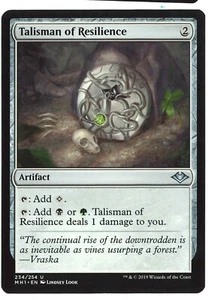 Magic The Gathering Modern Horizons - 1x Talismán de Resiliencia - Casi Nuevo - Imagen 1 de 1