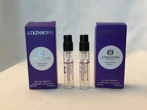 Atkinsons London EDT The EXCELSIOR BOUQUET Sample Spray LOT 2 NIB SAGE SPICE - Picture 1 of 3