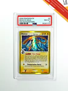 Pokemon PSA 8 Deoxys Delta Species #6 Holo Ex Holon Phantoms 2006 English - Foto 1 di 3