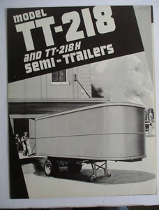 Model TT-218 and TT-218H Semi-Trailers Brochure, 1930s - Picture 1 of 3