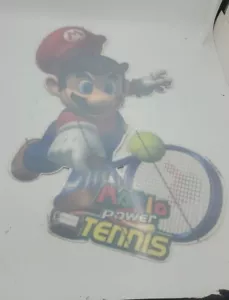 Gamecube Mario Power Tennis Nintendo STORE PROMO DISPLAY Sticker Decal 18.5” - Picture 1 of 19