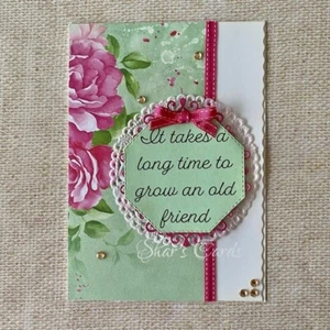 FRIENDSHIP CARD, Handmade in Australia by Shar's Cards - Picture 1 of 4