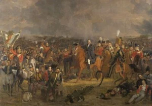 Impresión de arte de pared pintura La batalla de Waterloo Jan Willem Pienman 1824 - Imagen 1 de 6