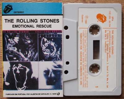 THE ROLLING STONES - EMOTIONAL RESCUE (11C27663774) 1980 PORTUGAL CASSETTE TAPE - Image 1 of 3