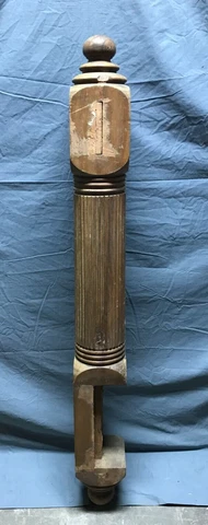 Antique Decorative Drop Finial Corner Newel Post 6x54 Old VTG Staircase 306-23B Cover